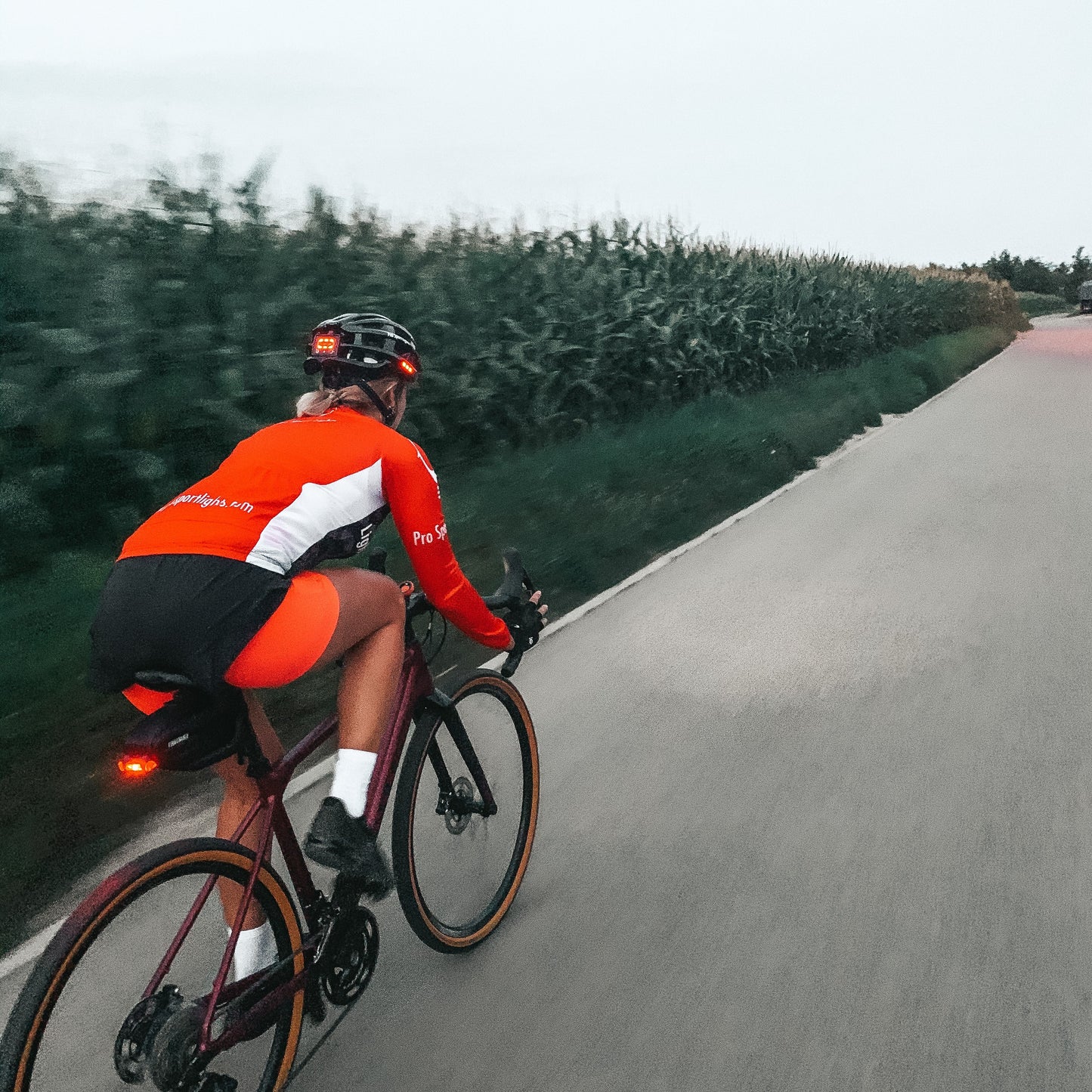 Pro Sport Lights Fietshelm - Zwart