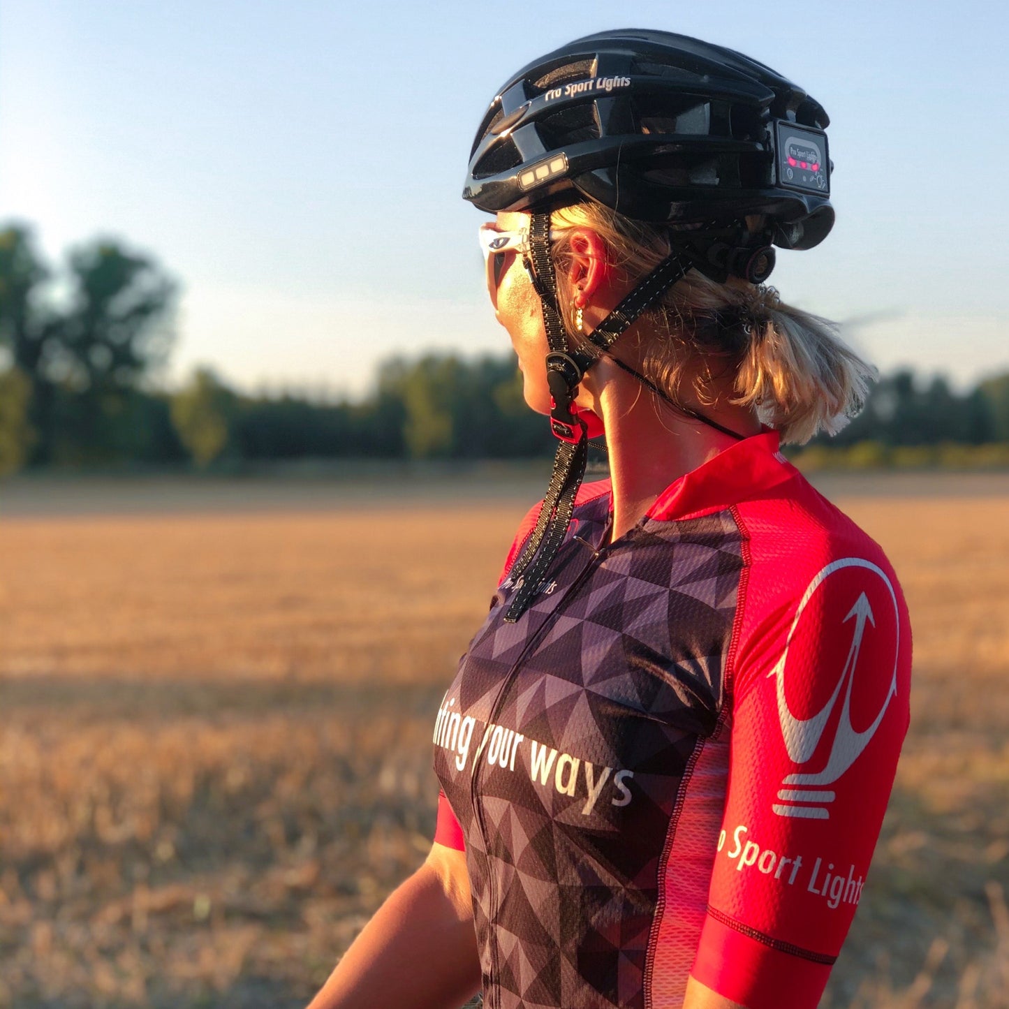 Pro Sport Lights Fietshelm - Zwart