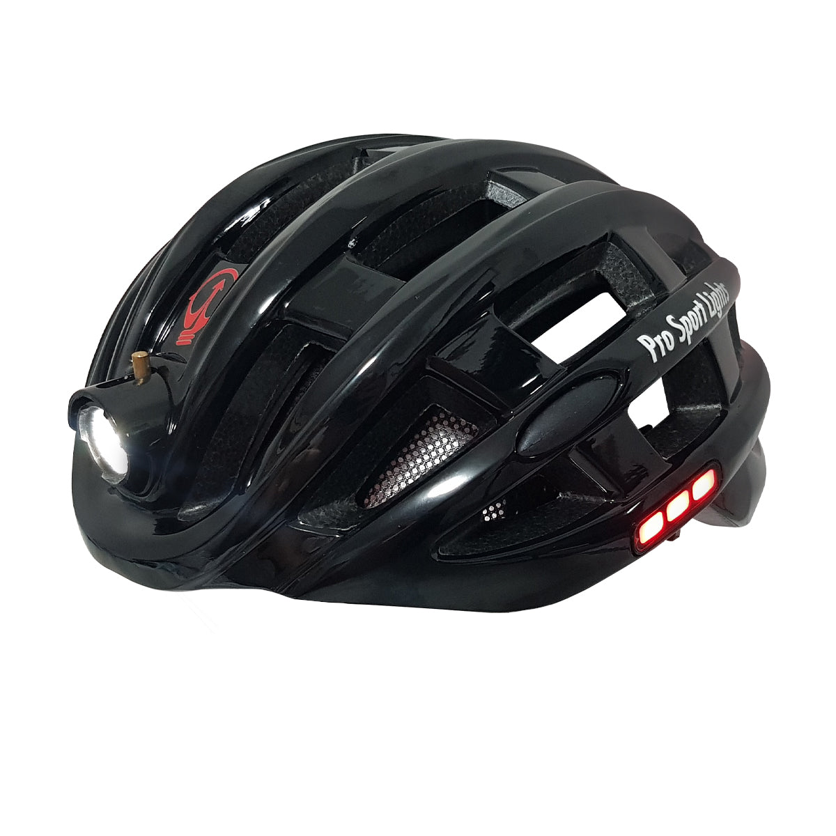 Pro Sport Lights Fietshelm - Zwart