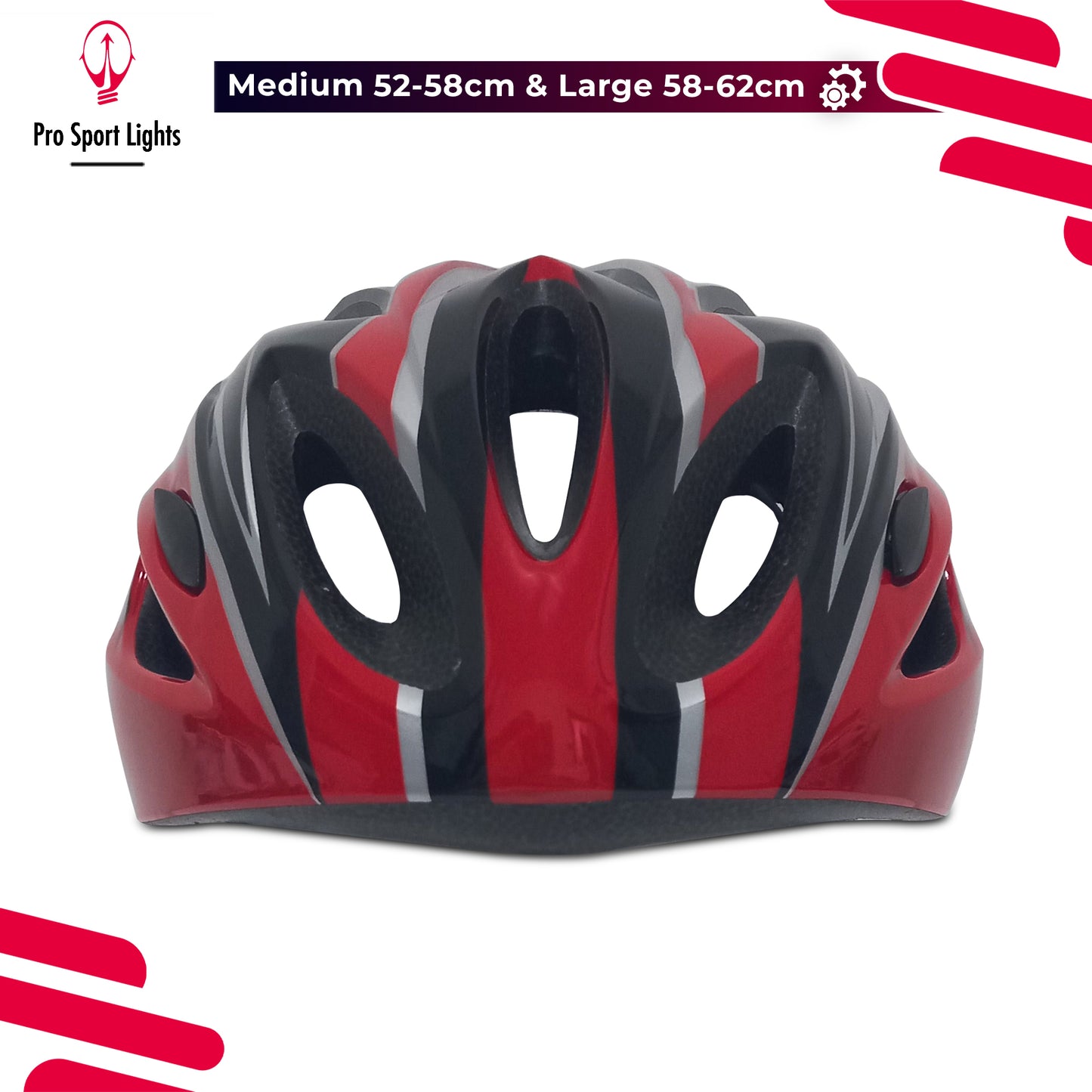 Fietshelm Dames/Heren - Rood/Zwart