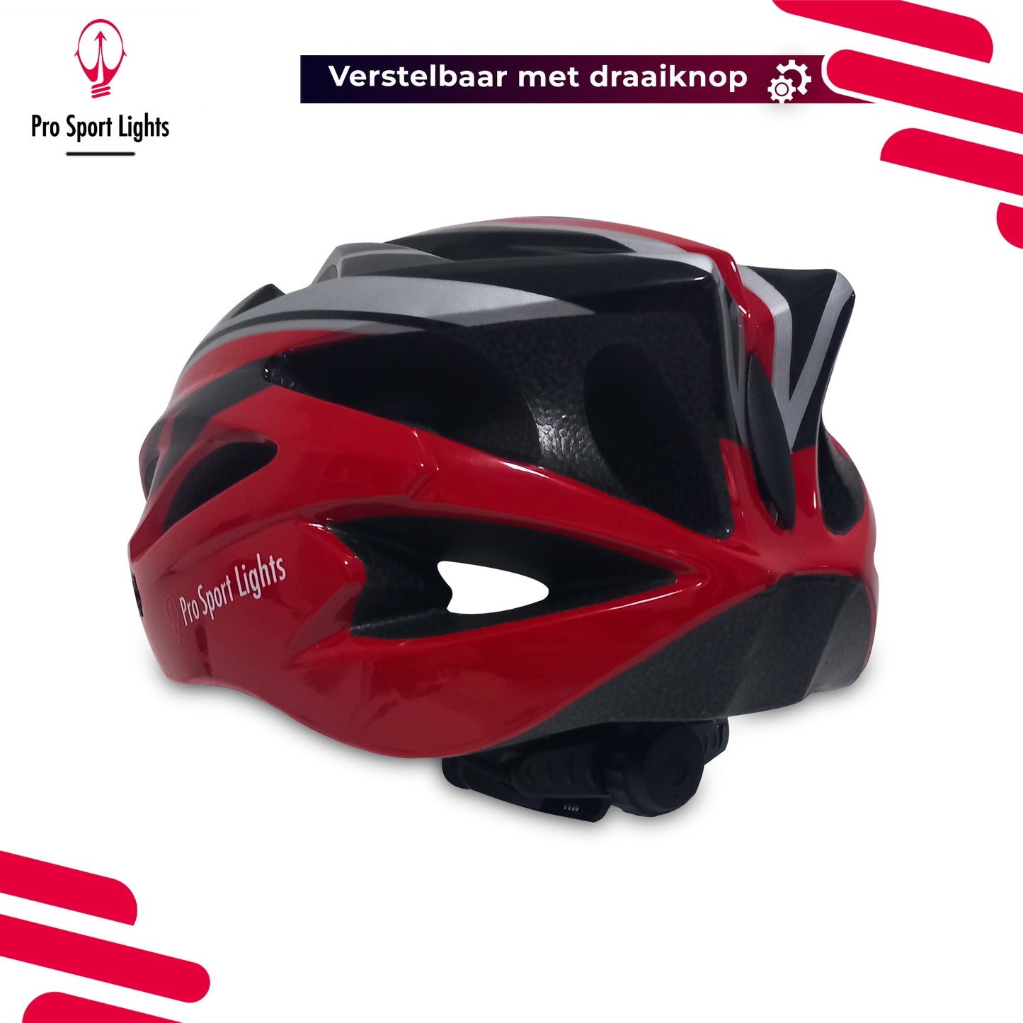 Fietshelm Dames/Heren - Rood/Zwart