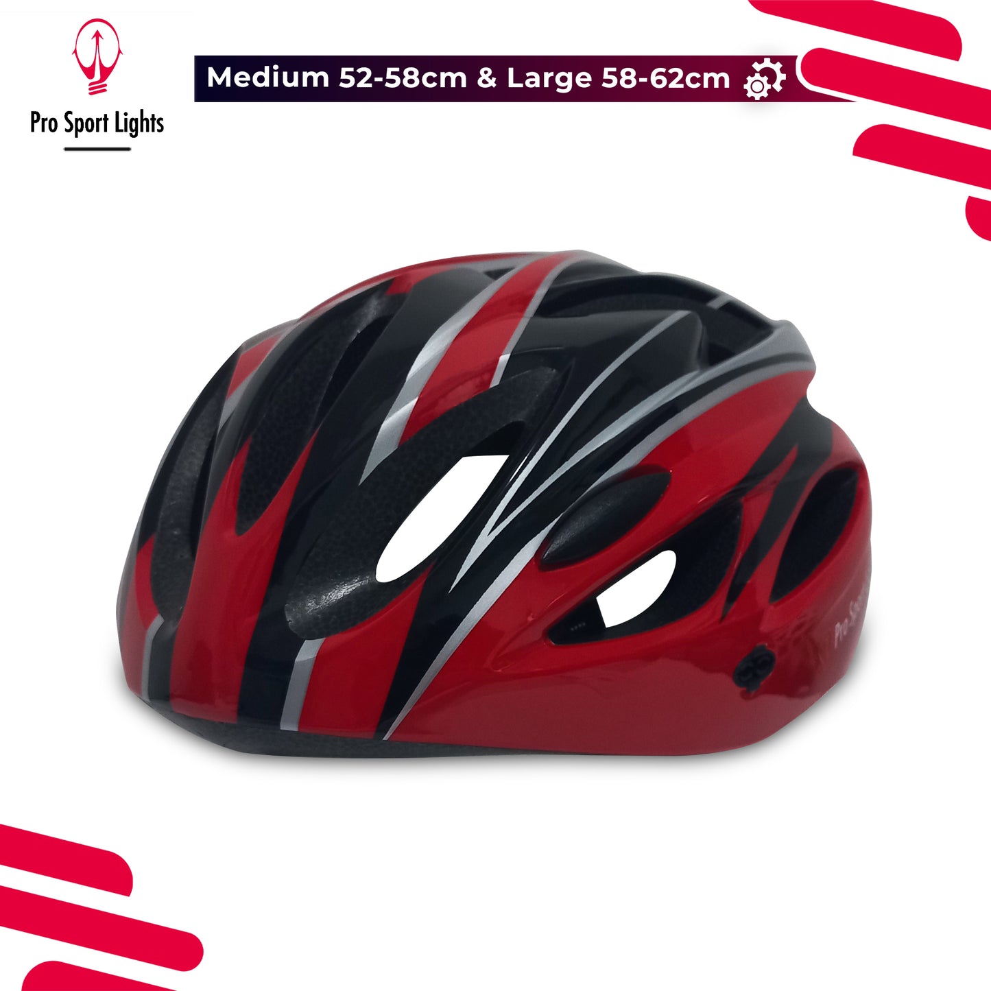 Fietshelm Dames/Heren - Rood/Zwart