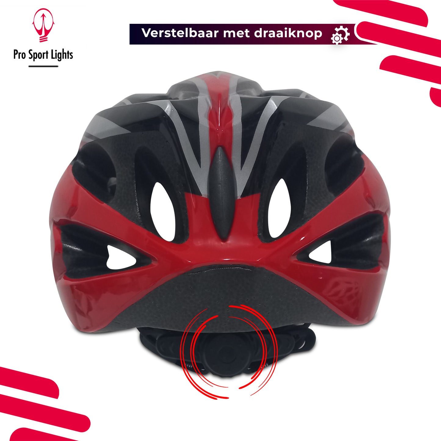 Fietshelm Dames/Heren - Rood/Zwart