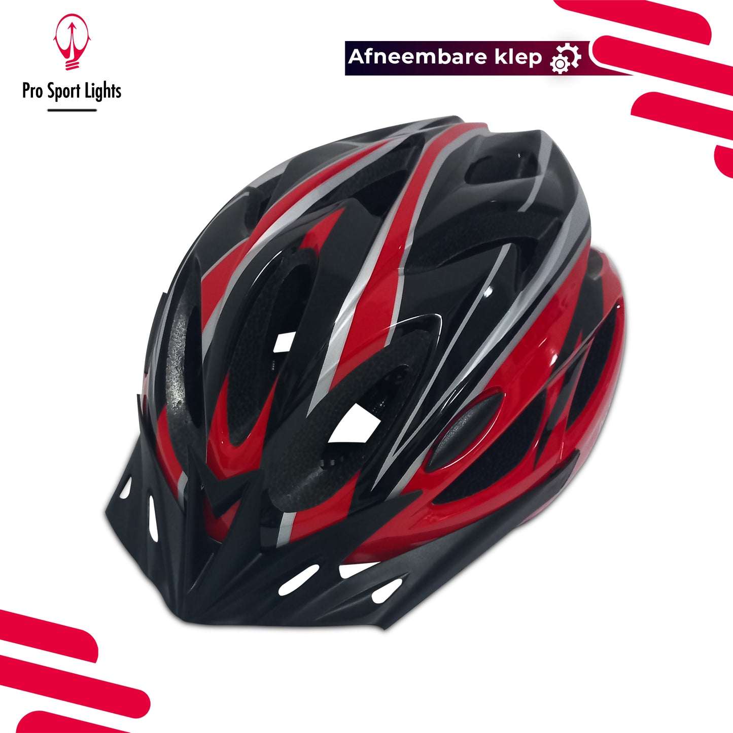 Fietshelm Dames/Heren - Rood/Zwart
