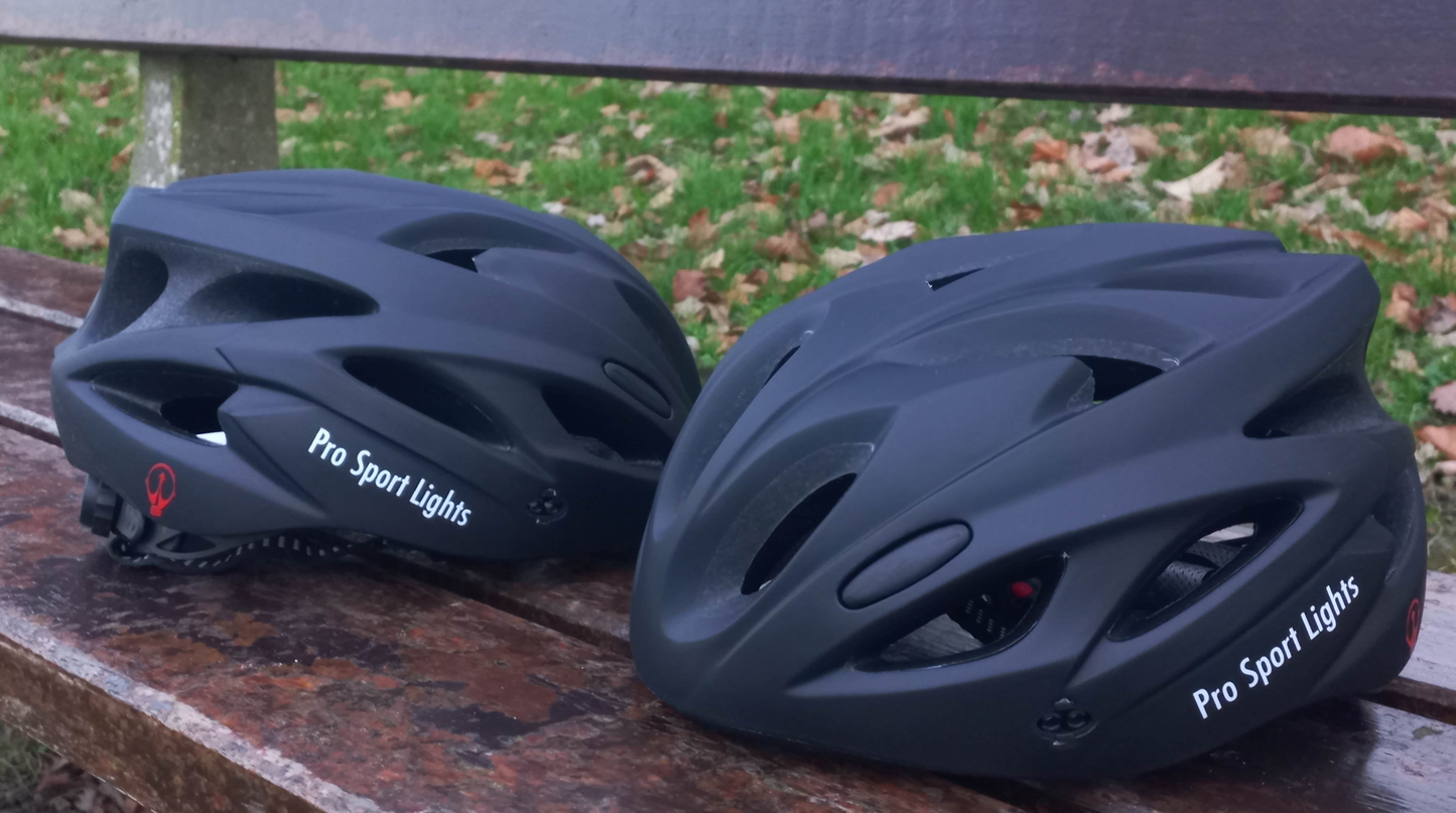 Fietshelm Pro Sport Lights Mat Zwart