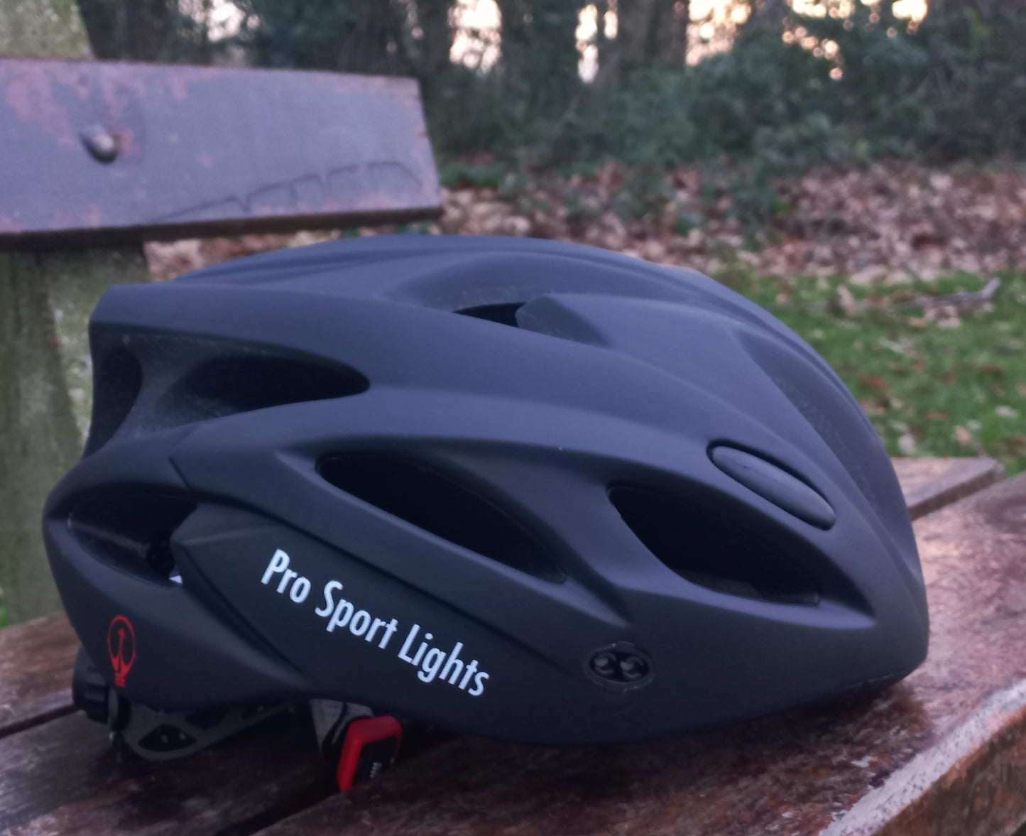 Fietshelm Pro Sport Lights Mat Zwart