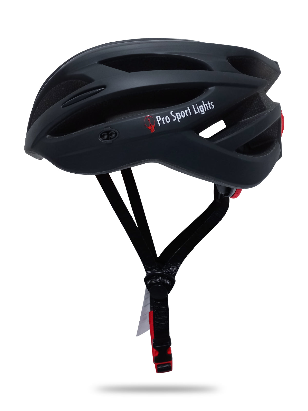 Pro Sport Lights Fietshelm - Mat Zwart - 54/61cm