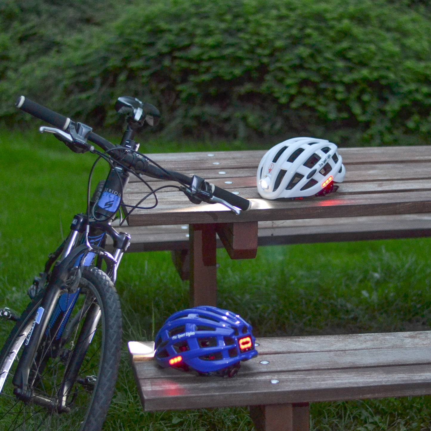 Fietshelm met verlichting