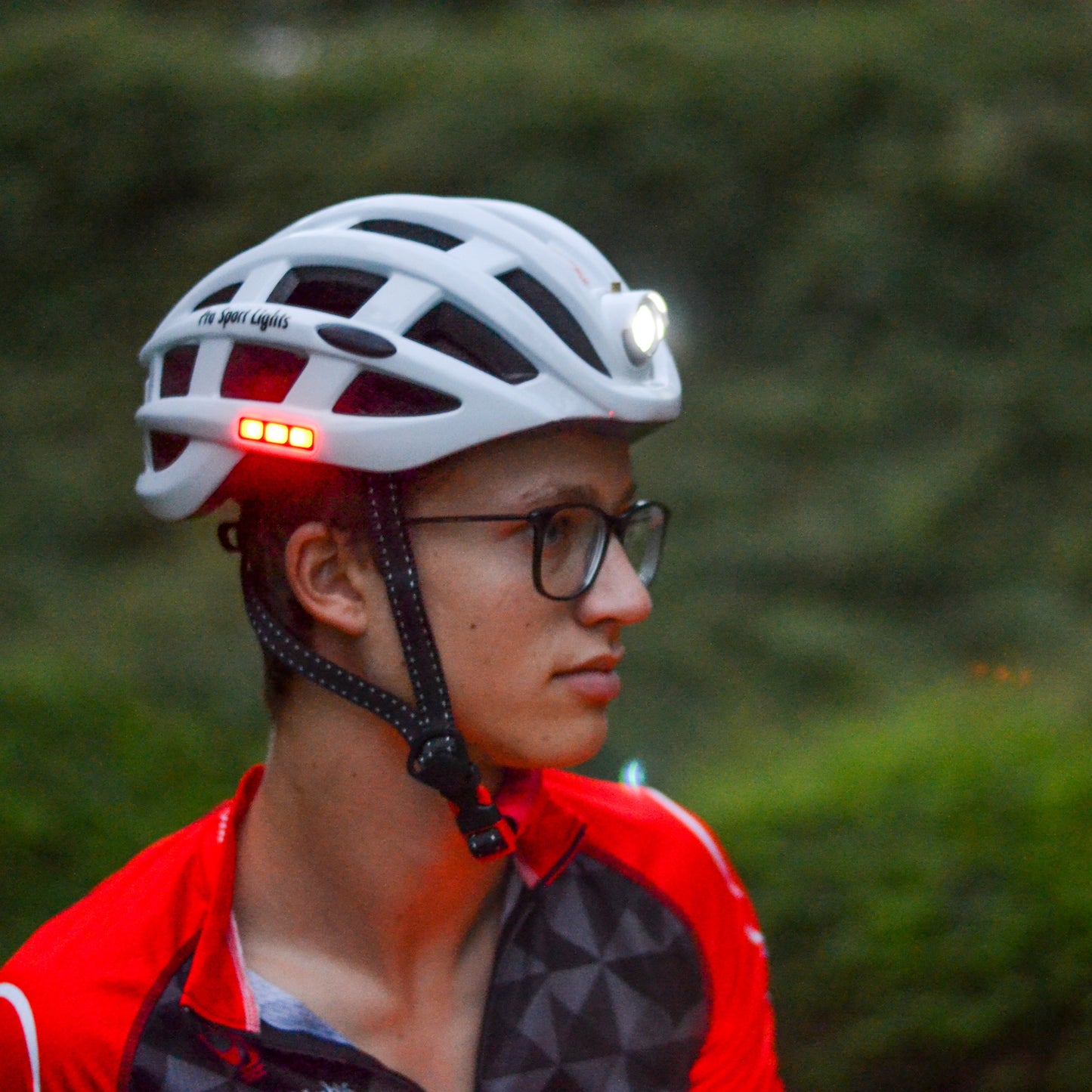 Fietshelm met verlichting