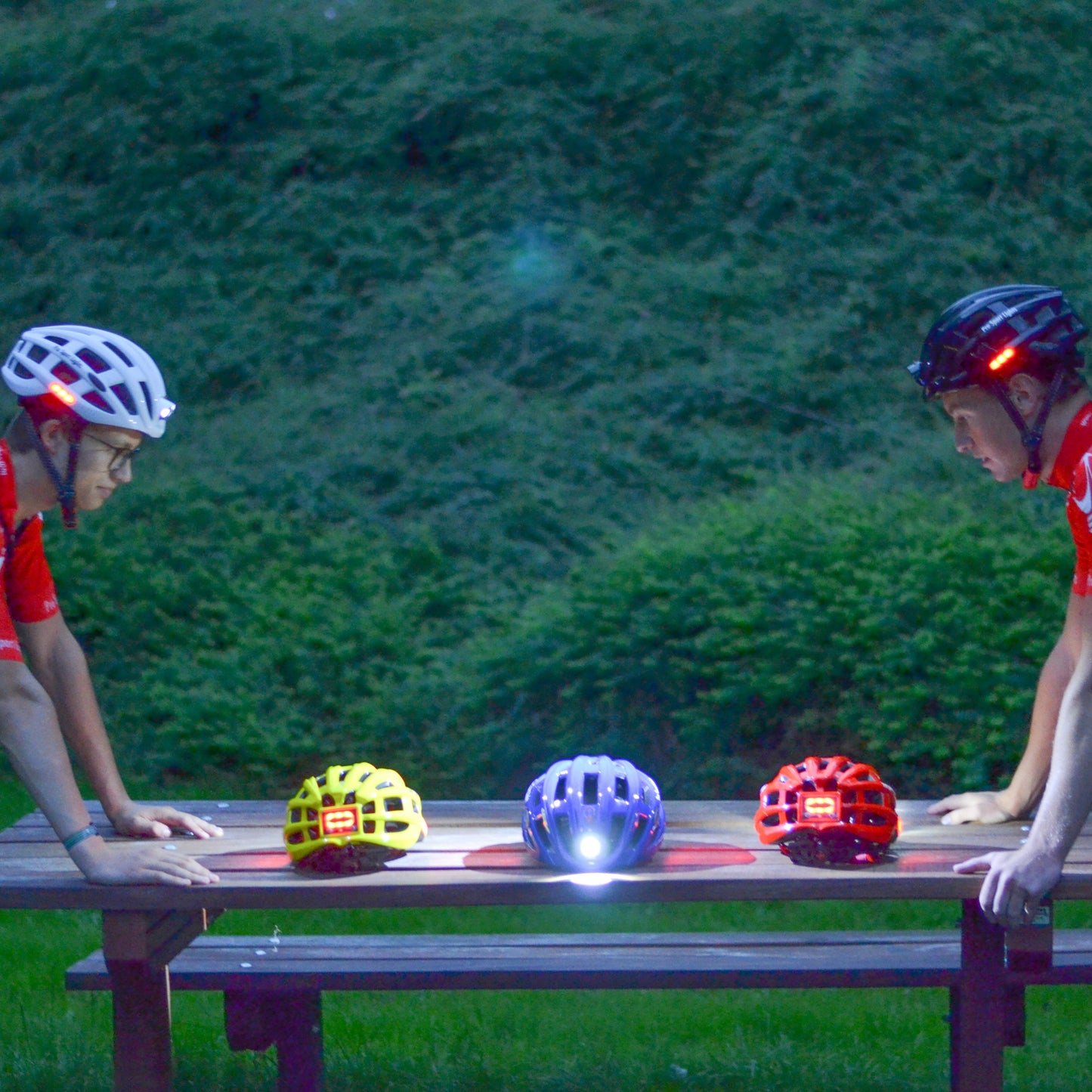 Fietshelm met verlichting