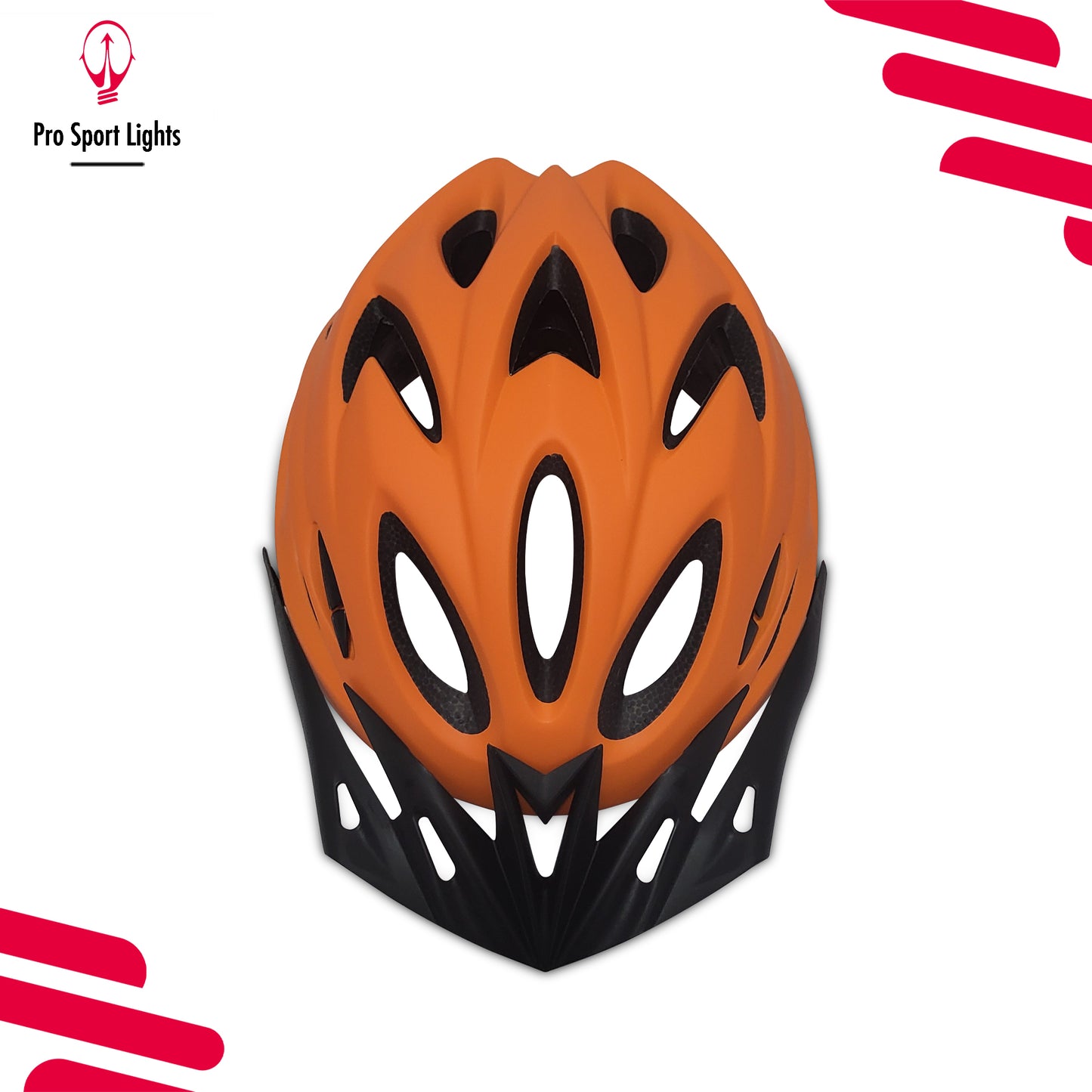Pro Sport Lights fietshelm Dames/Heren - Volwassenen - Orange