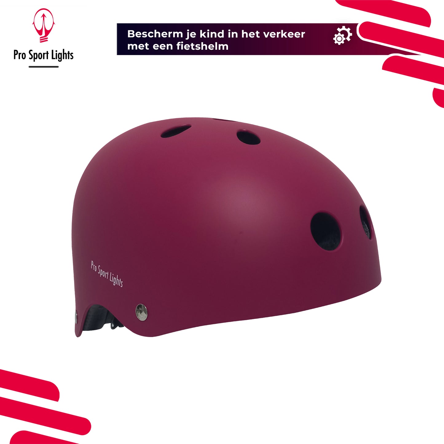 Children's bicycle helmet Matt Pink