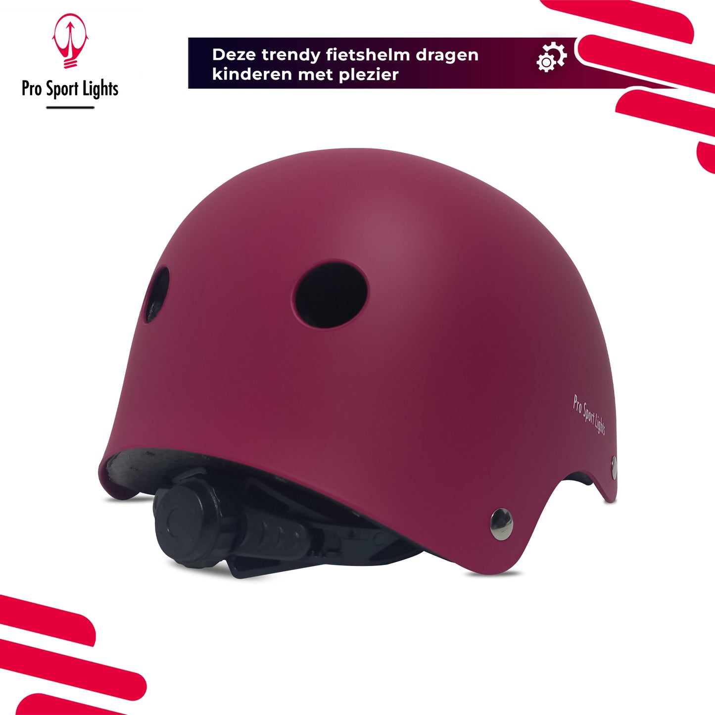 Children's bicycle helmet Matt Pink