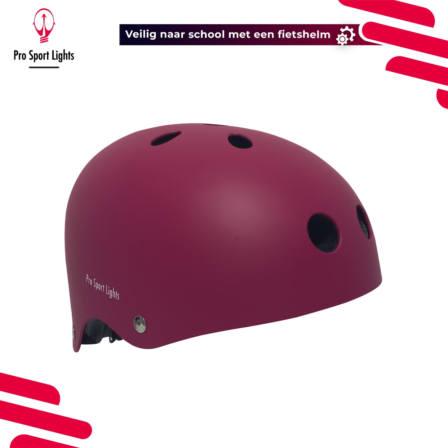 Children's bicycle helmet Matt Pink