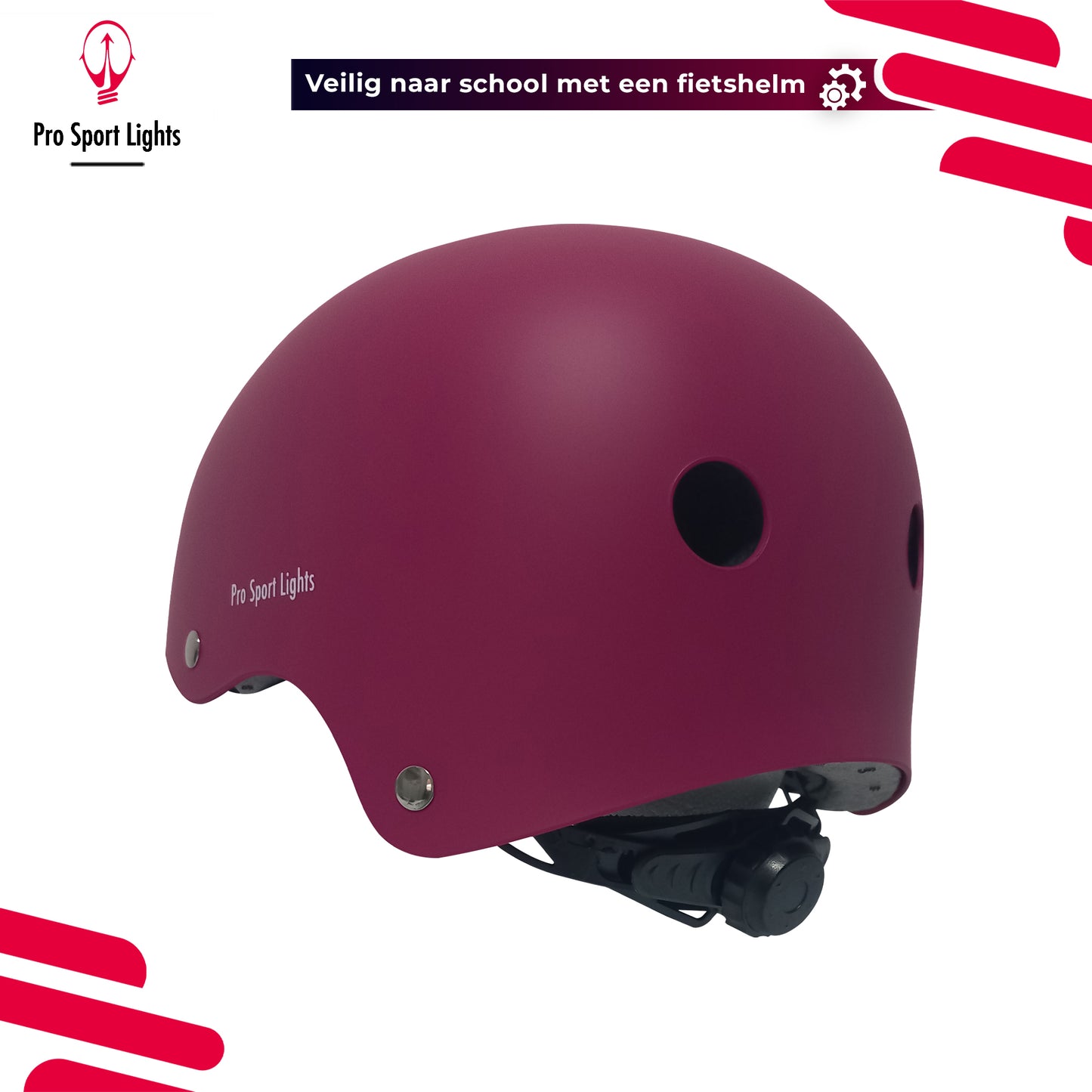 Children's bicycle helmet Matt Pink