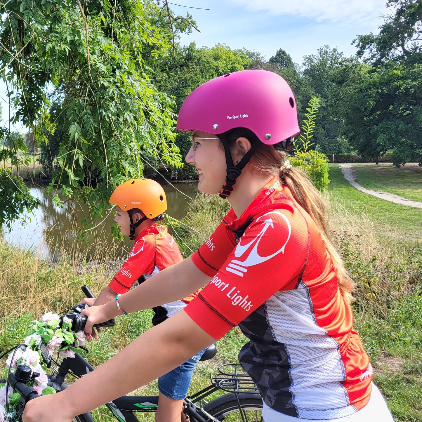 Children's bicycle helmet Matt Pink