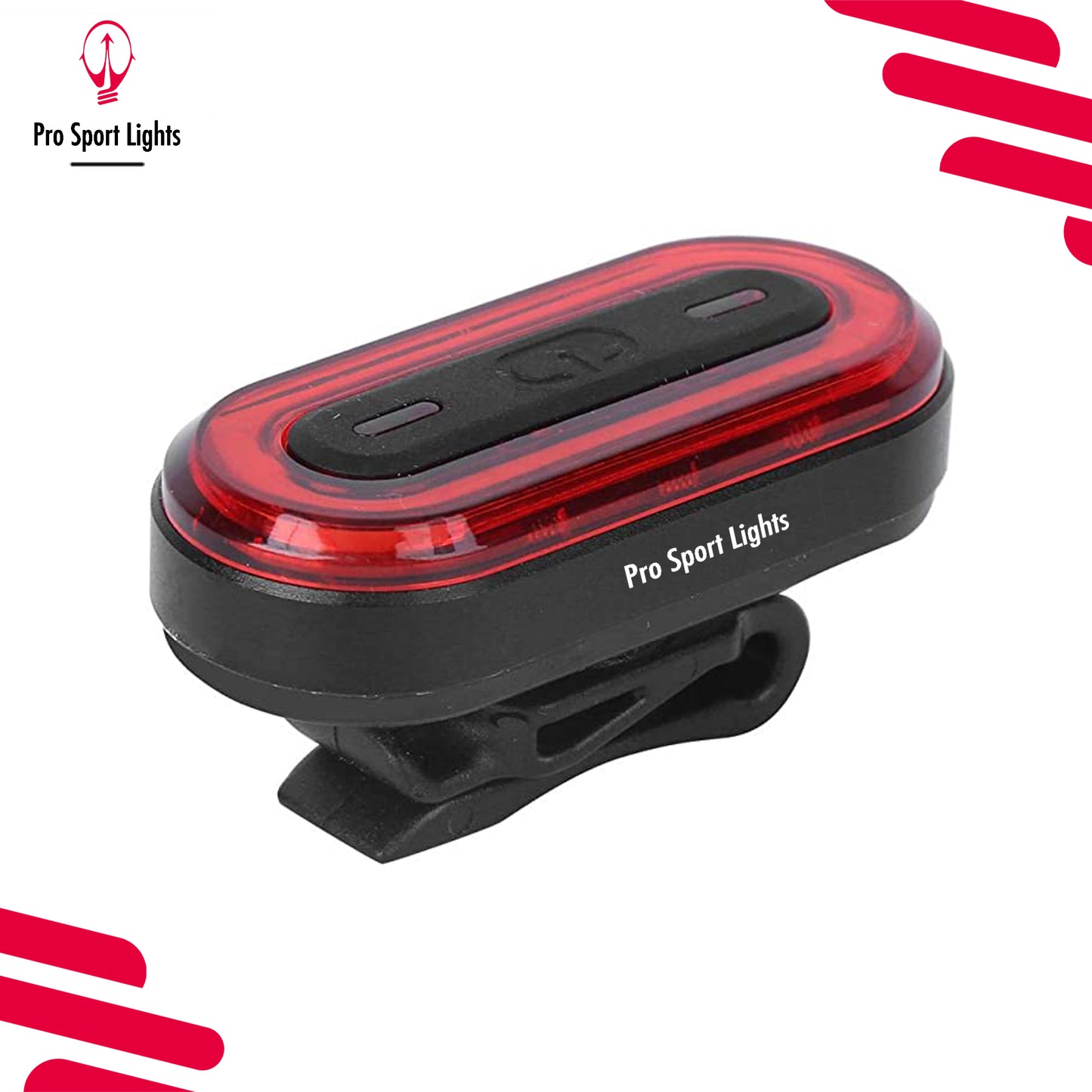 Fietsverlichtingsset Pro Sport Lights - 1200 & 100 Lumen - USB Oplaadbaar