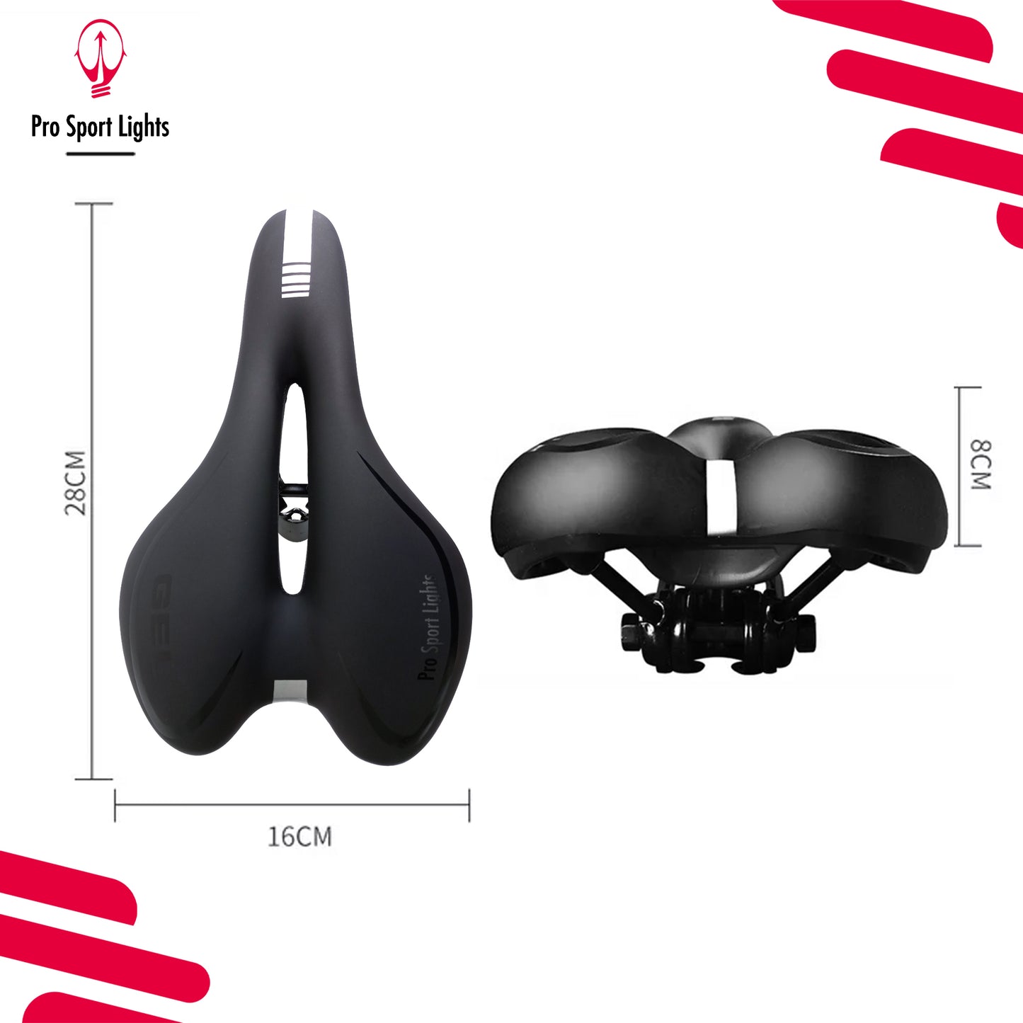 Gel comfort Fietszadel - Heren/Dames