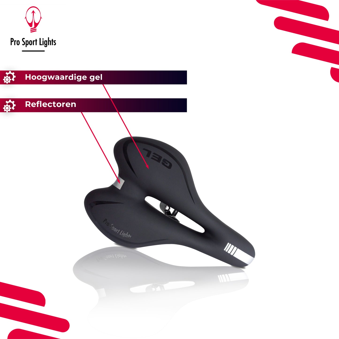 Gel comfort Fietszadel - Heren/Dames