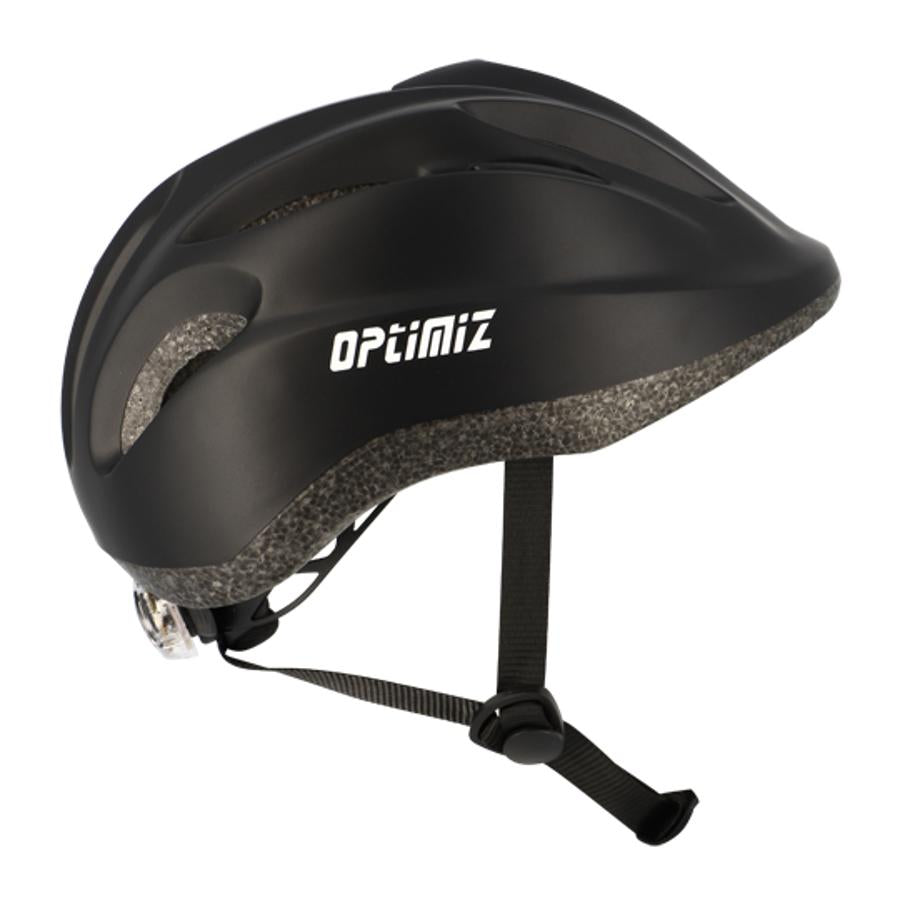 Fietshelm voor kinderen Optimiz 52-56cm - Matt Zwart
