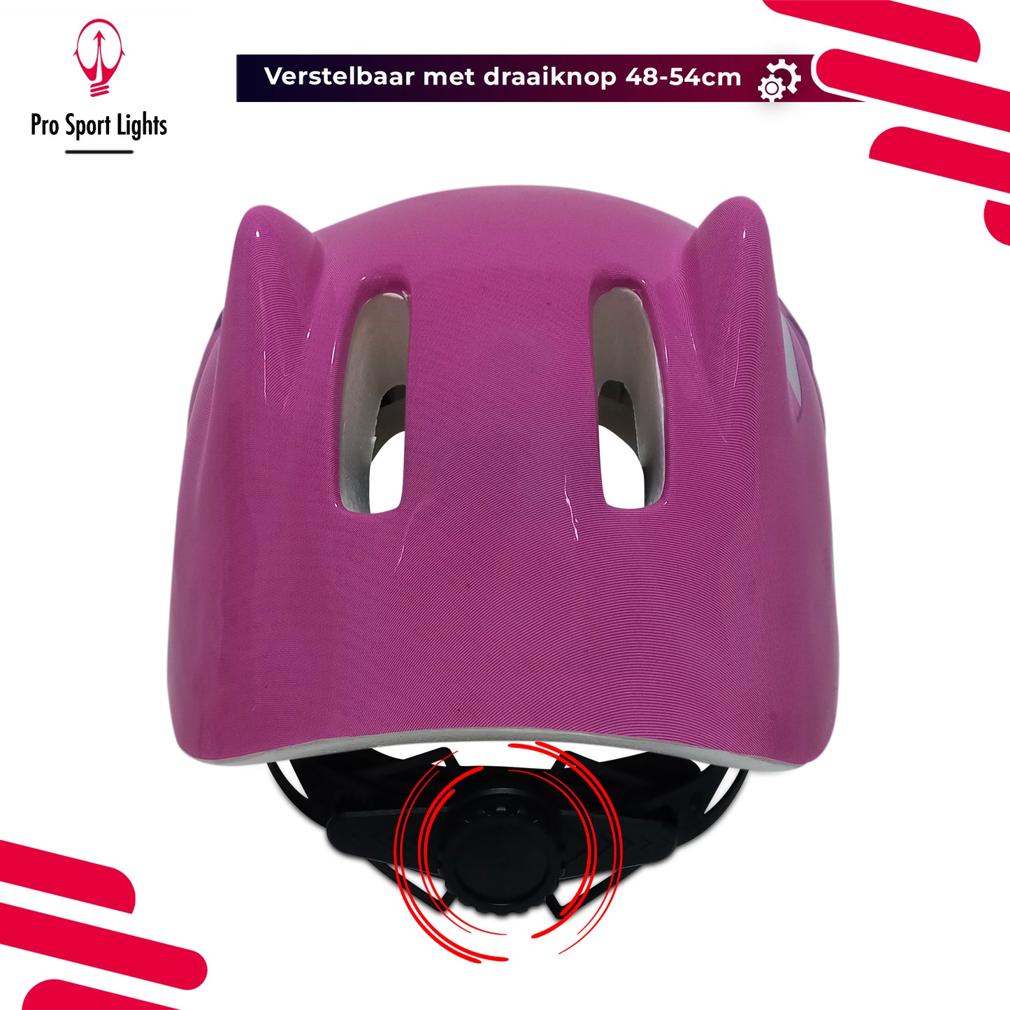 Fietshelm kinderen Meisjes - Roze Kinderfietshelm - Small 48/54cm