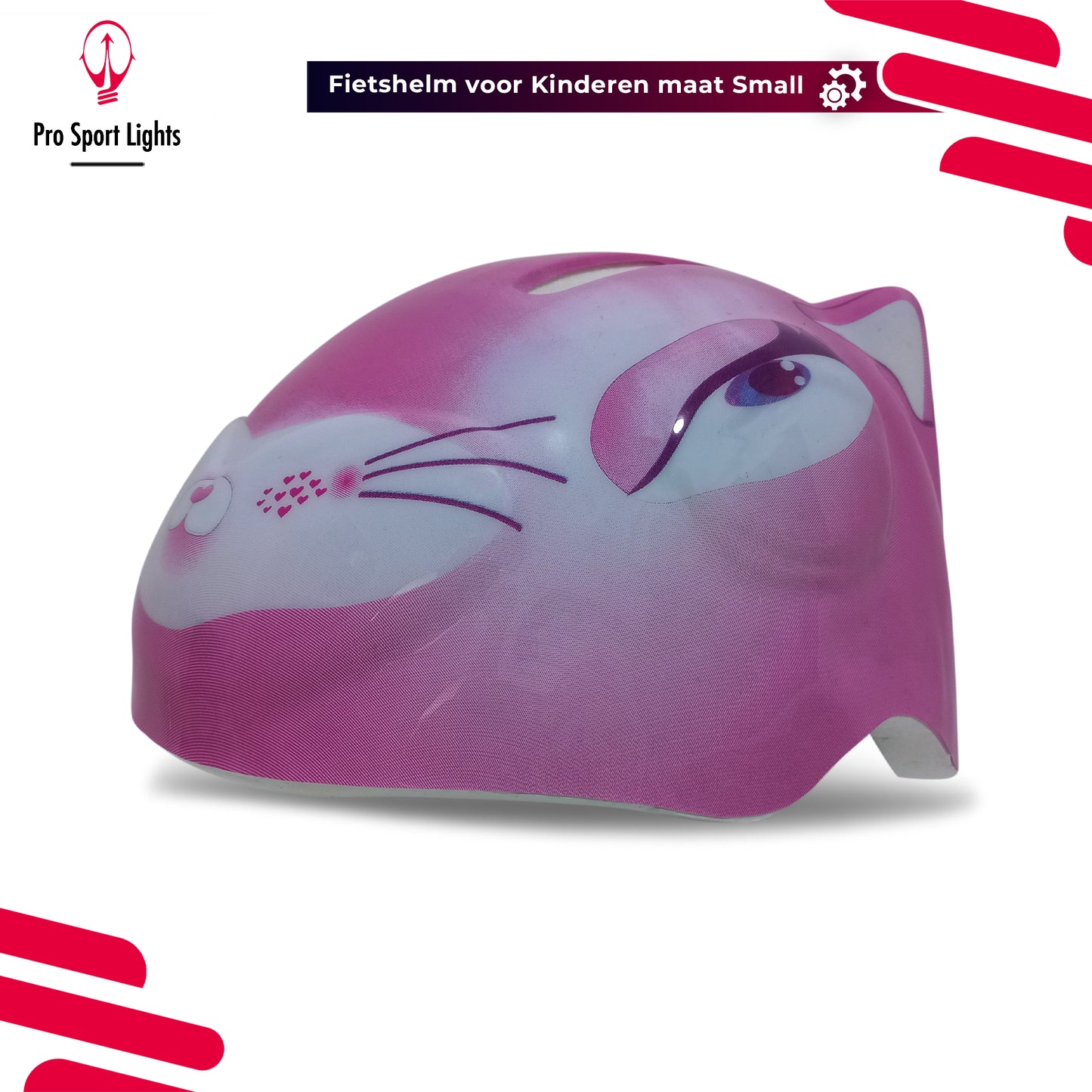 Fietshelm kinderen Meisjes - Roze Kinderfietshelm - Small 48/54cm