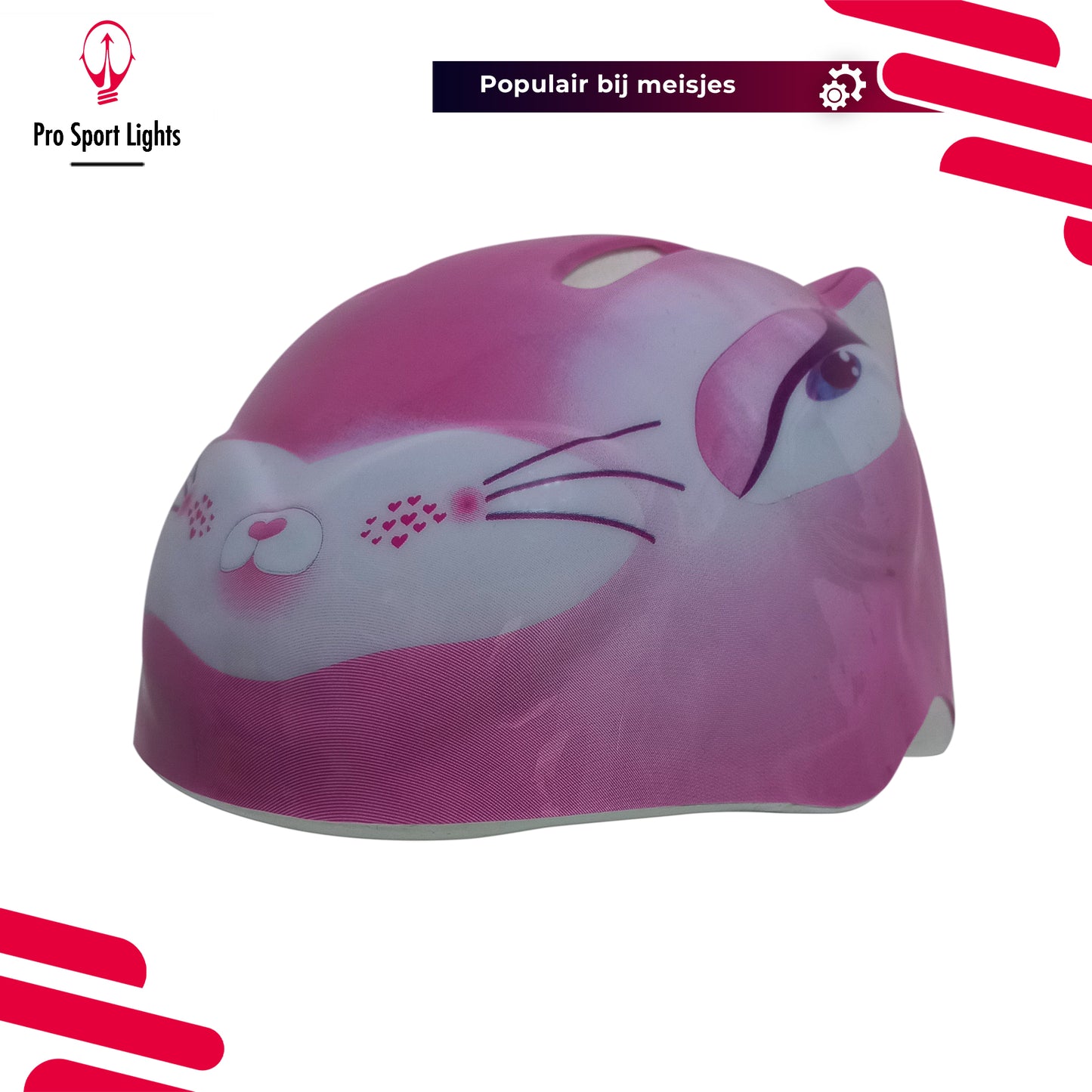 Fietshelm kinderen Meisjes - Roze Kinderfietshelm - Small 48/54cm