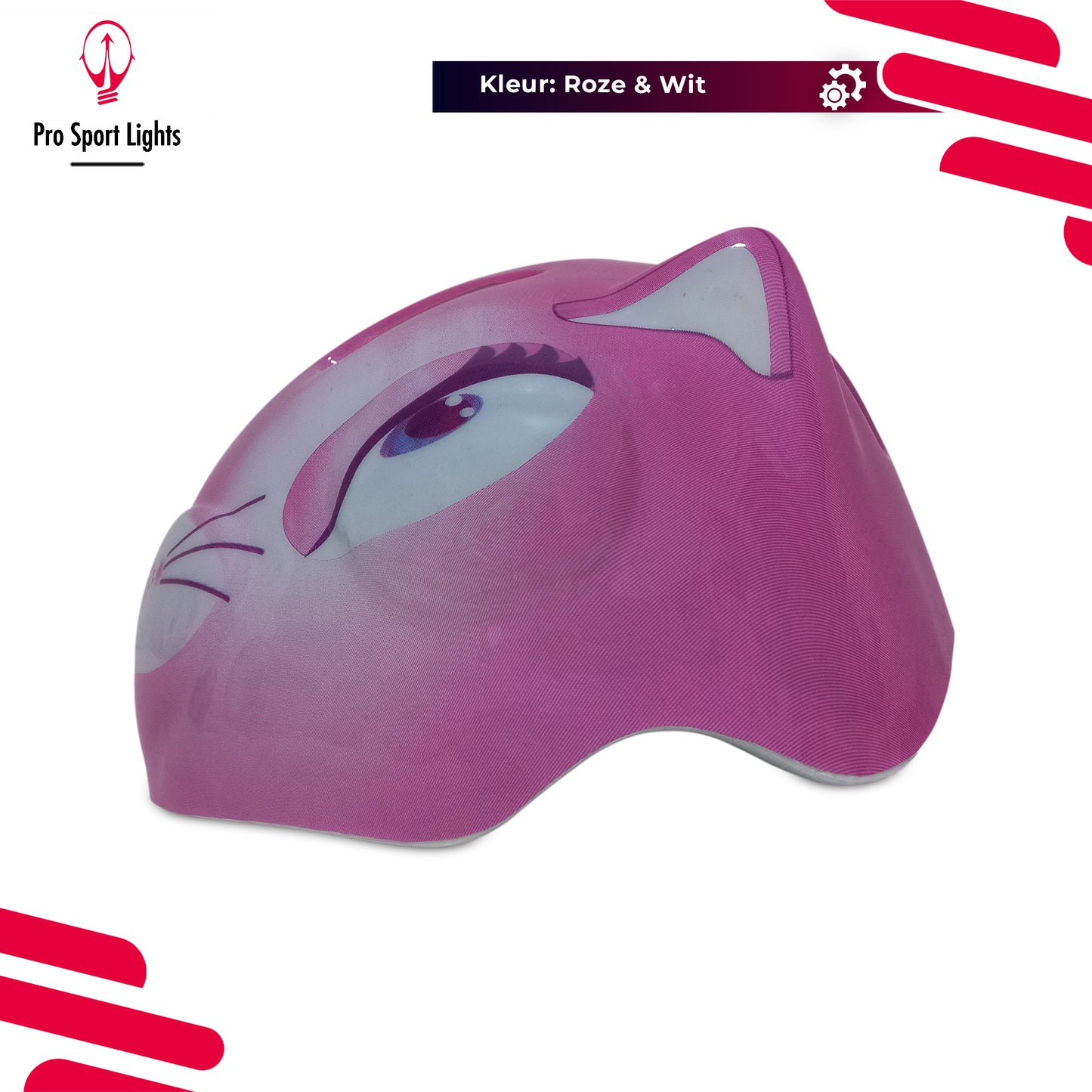 Fietshelm kinderen Meisjes - Roze Kinderfietshelm - Small 48/54cm