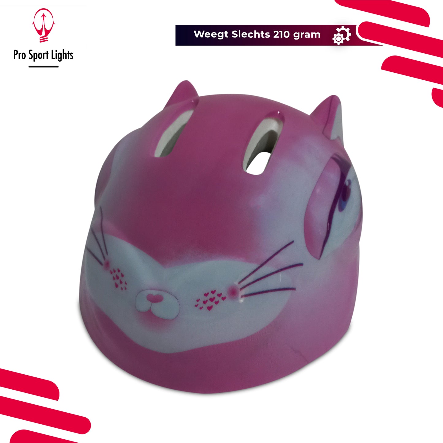 Fietshelm kinderen Meisjes - Roze Kinderfietshelm - Small 48/54cm