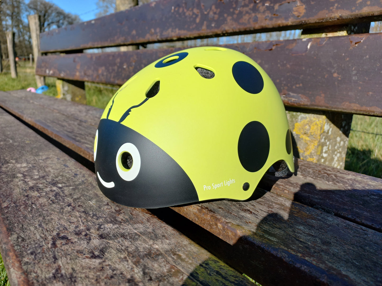 Casque de vélo enfant Pro Sport Lights - Jaune - Petit