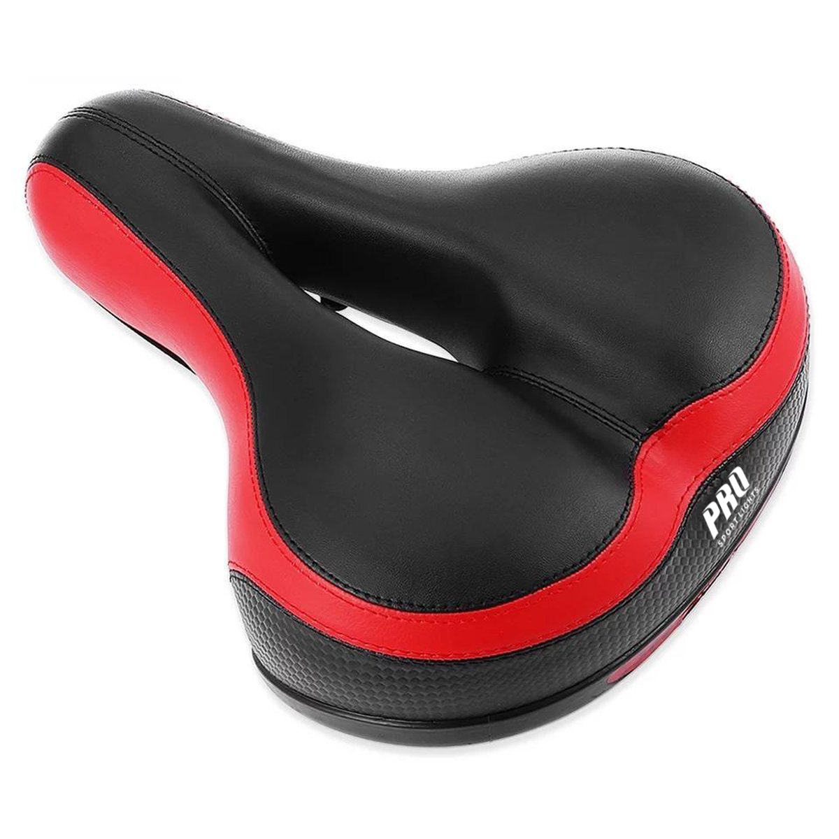 Selle de velo Femme Homme Selle Pro Rouge 25x20cm Comfort Cruiser Royal