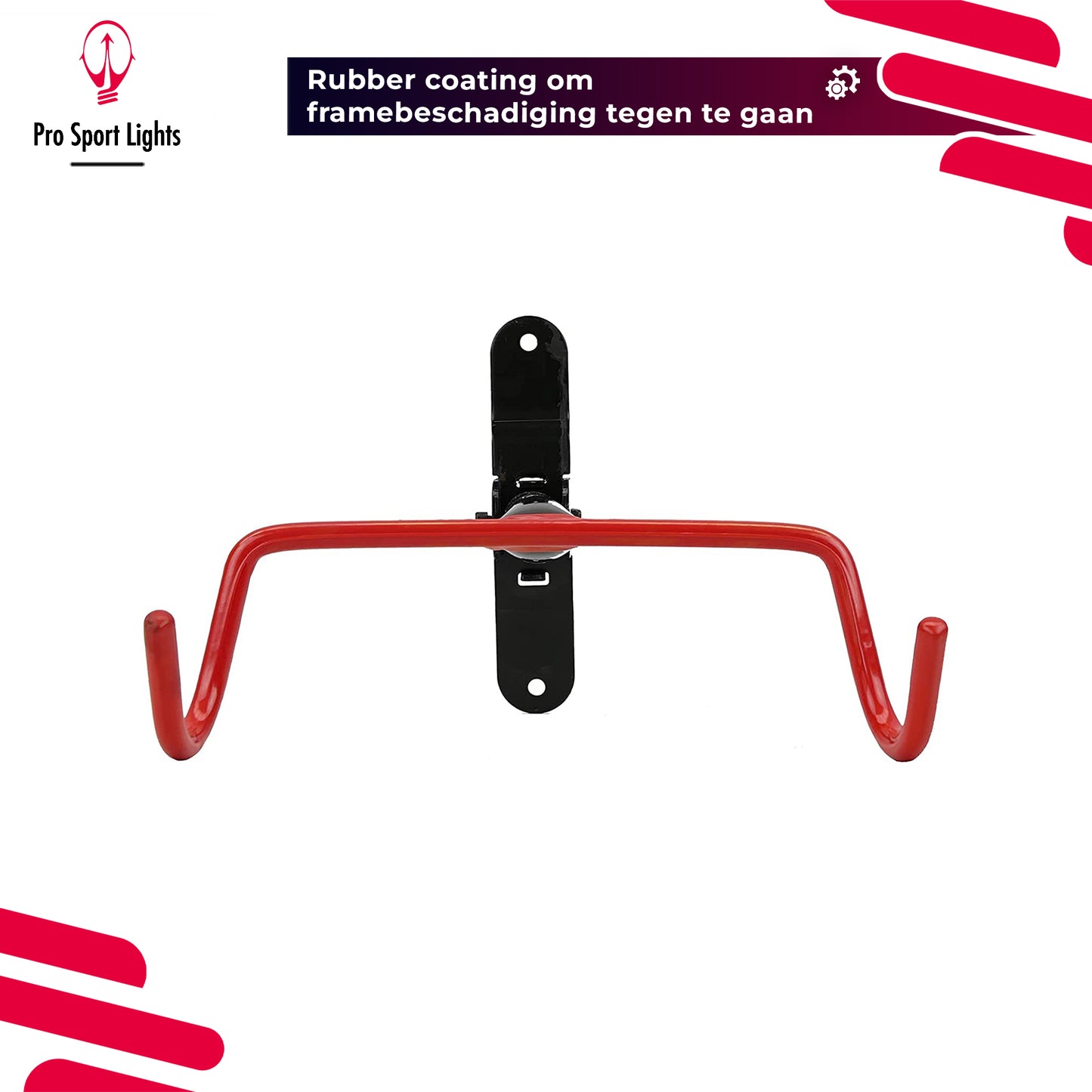 Muurbeugel Fiets wandbeugel Pro Sport Lights - 30kg - Montage