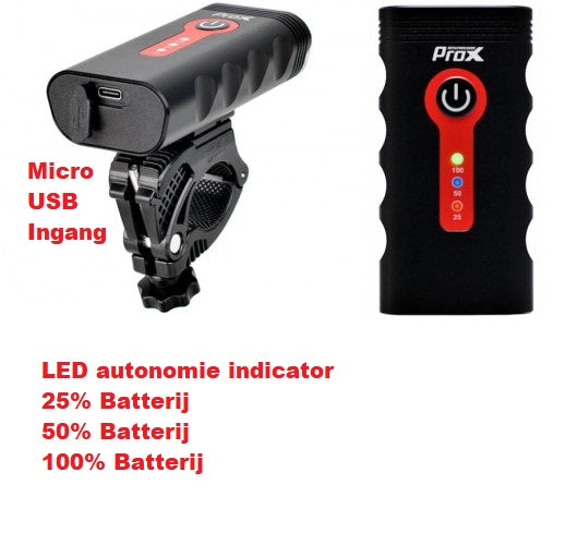 Koplamp 900 Lumen USB Oplaadbaar