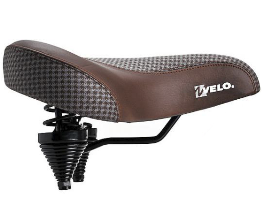 Fietszadel Elektrische Fatbike/Cruiser Heren/Dames - Bruin Wit