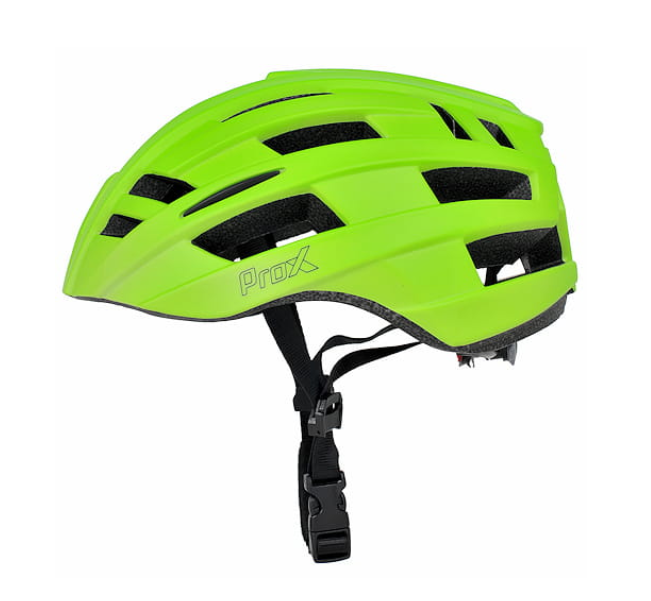Fietshelm Matt Flashy geel groen Prox