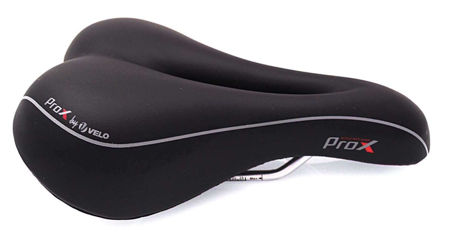 Fietszadel ProX D-2 Gelzadel Full Cut - Zwart