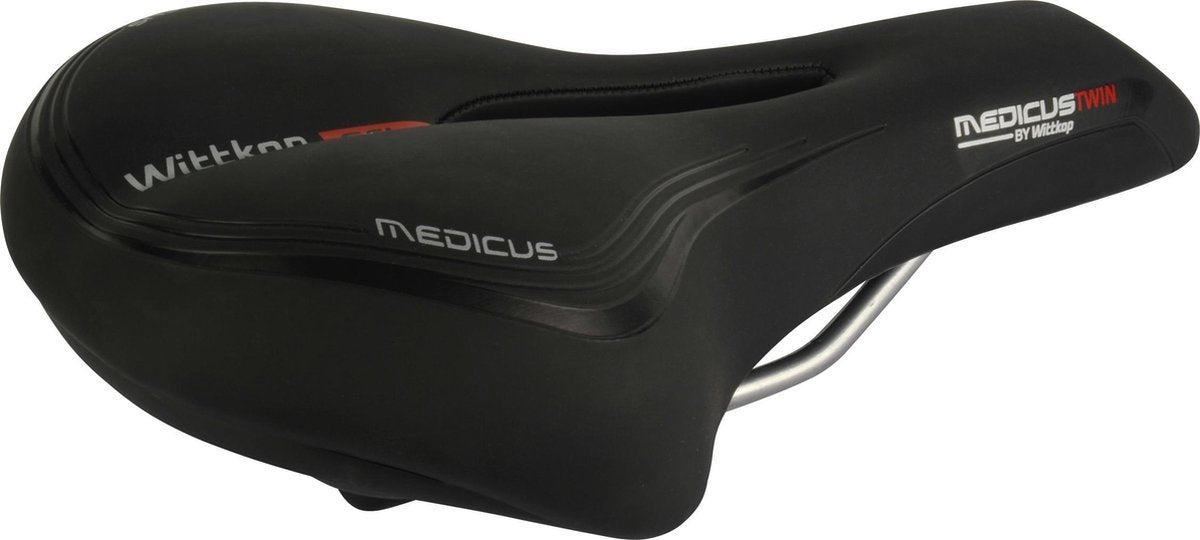 Wittkop Medicus 1.0 Fietszadel - Heren Trekking Zadel - Zwart