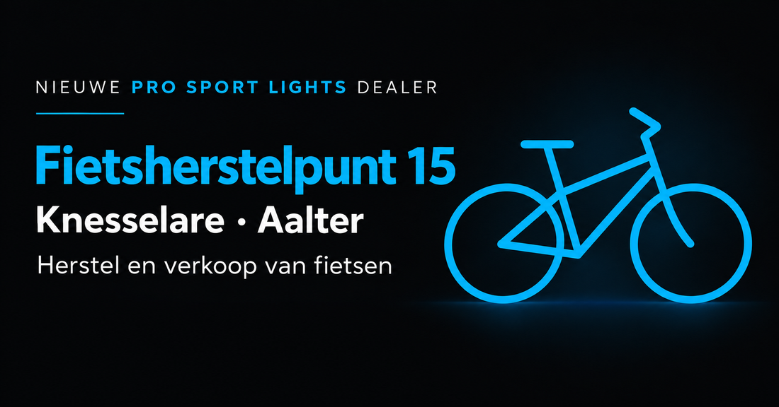 Fietsherstelpunt 15 in Knesselare, Aalter: nieuwe Pro Sport Lights-dealer.