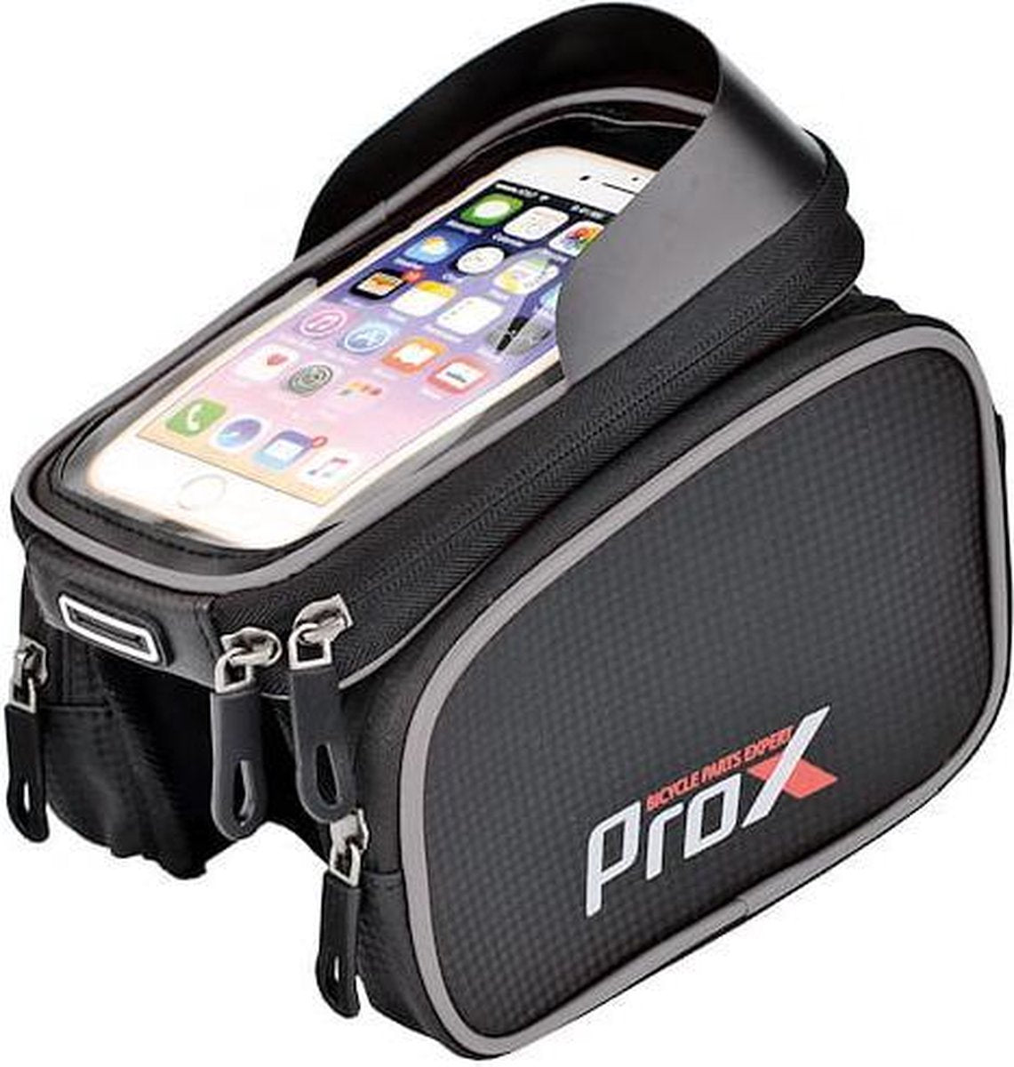 ProX Frametas fiets - Telefoonhouder Fiets 6,2 Inch - 1Liter