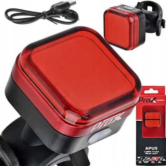 Bicycle Rear Light ProX - USB Rechargeable - COB LED 40 Lumen - Red bicycle light