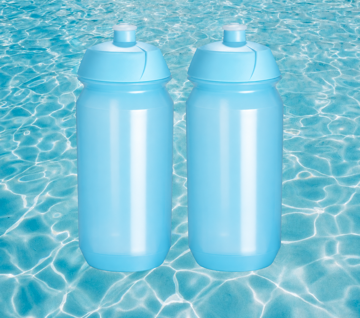 2 x Bidon Pro Sport Lights - 500 ml - Transparant Blauw Kopen Online