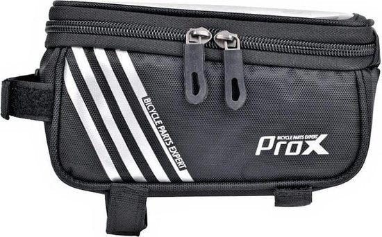 ProX Frametas met telefoonhouder - Smartphone tot 5,7 inch - Zwart/grijs 1.2 Liter