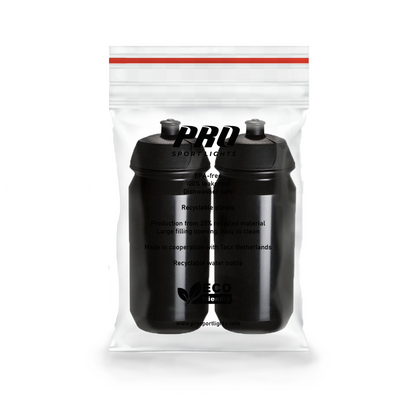 2 Pro Sport Lights -juomapulloa 500 ml – musta