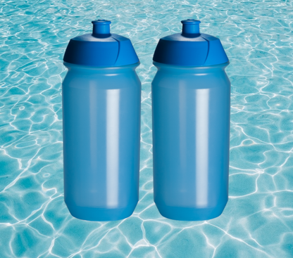 2 Pro Sport Lights -juomapulloa 500 ml – läpinäkyvä sininen