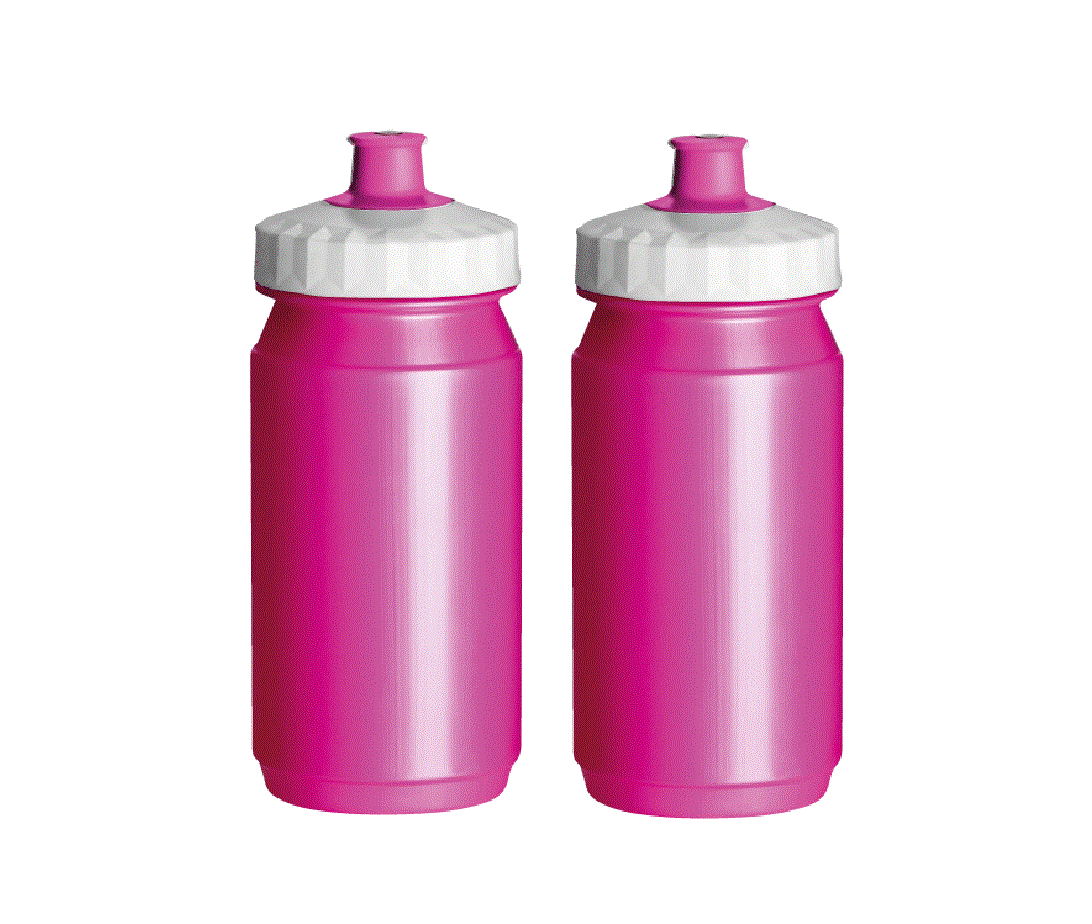 Bidons 2x 550 ml Dames Roze Wit Drinkbussen Waterfles Fiets Hardlopen Kopen Online