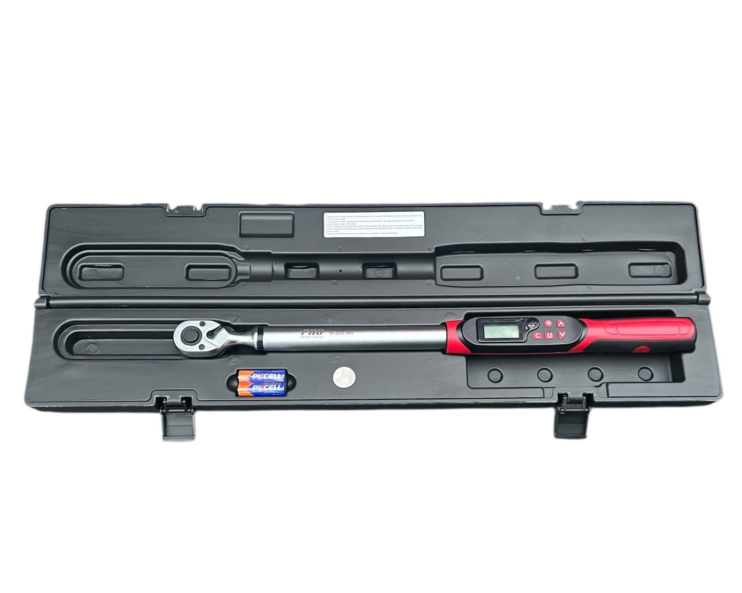 Clé dynamométrique numérique pour vélo et voiture, 10-200 Nm, 1/2"