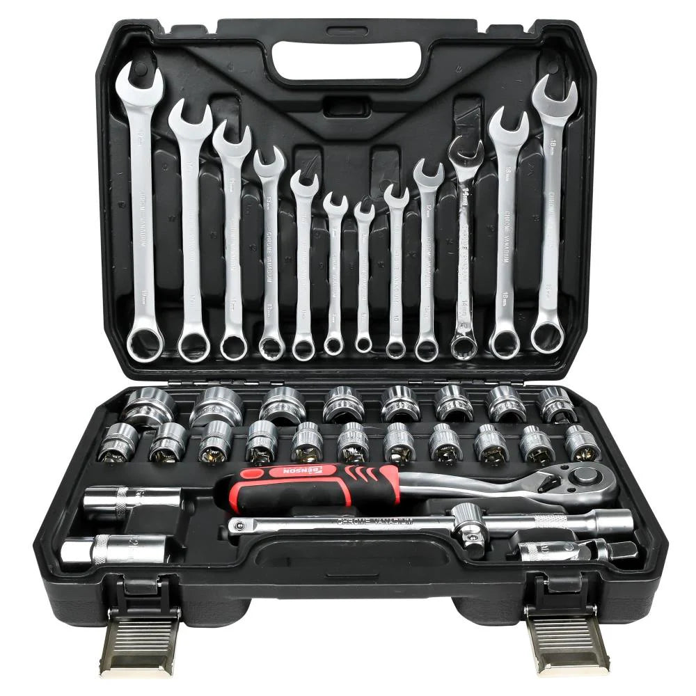 Doppenset Gereedschapskoffer 37-delig Complete Gereedschapset Kopen Online