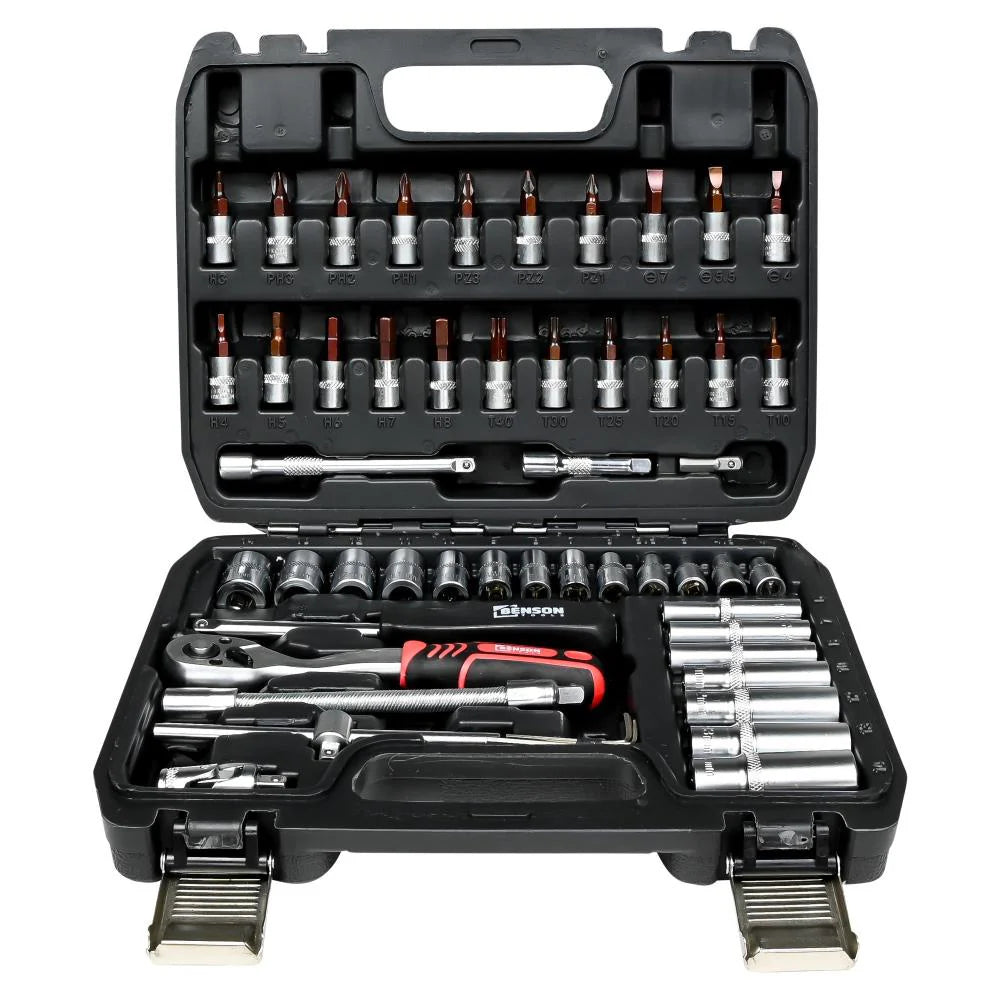 Dopsleutelset Professionele Gereedschapsset 53-Delig Momentsleutel En Doppenset + Bits Kopen Online