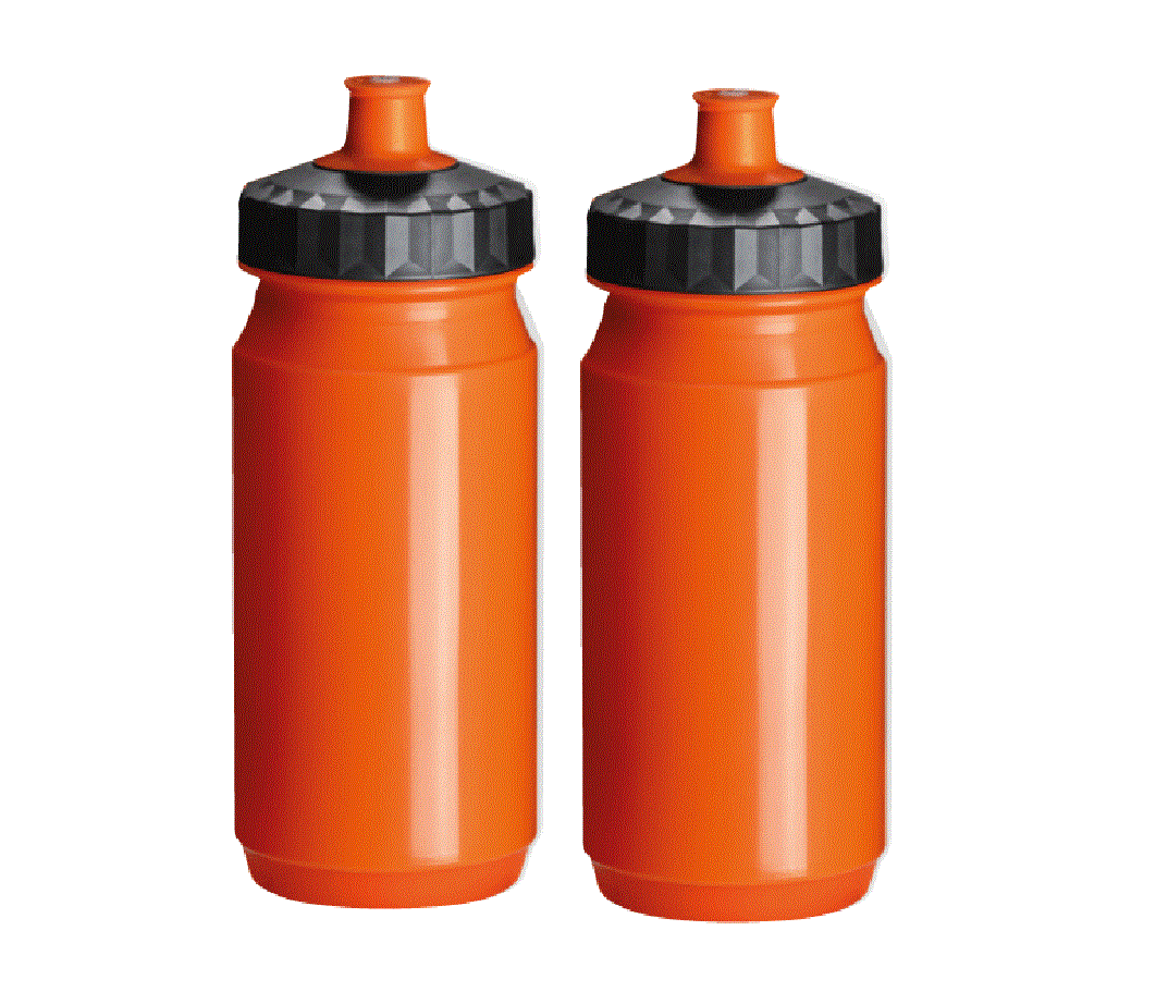 Drinkbus 2x 550 ml Oranje Zwart Bidons &nbsp;Waterfles Fiets Hardlopen Kopen Online