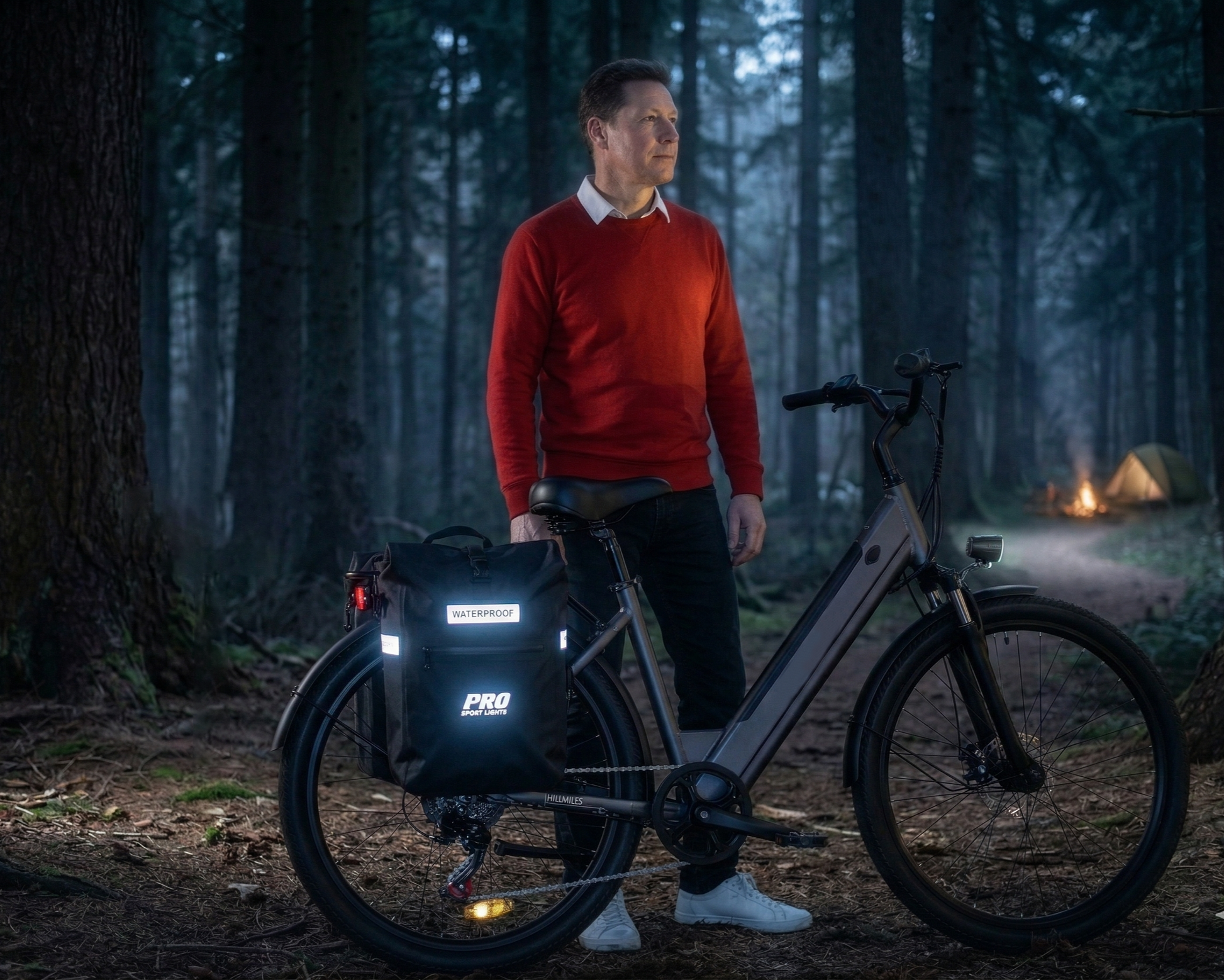 Dubbele Fietstas 58 Liter Zwart Met Reflectoren 100% Waterdicht Electrische Fietsen Kopen Online